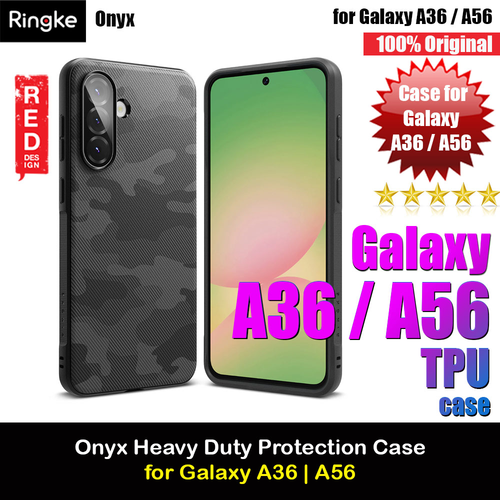 Picture of Ringke Onyx Heavy Duty TPU Drop Protection Case for Samsung Galaxy A36 A56 (Camo Black) Samsung Galaxy A36- Samsung Galaxy A36 Cases, Samsung Galaxy A36 Covers, iPad Cases and a wide selection of Samsung Galaxy A36 Accessories in Malaysia, Sabah, Sarawak and Singapore 