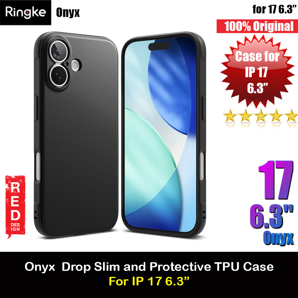 Picture of Ringke Onyx TPU Anti Finger Print Anti Slip Drop Protection Case for iPhone 17 6.3 (Black) Apple iPhone 17 6.3- Apple iPhone 17 6.3 Cases, Apple iPhone 17 6.3 Covers, iPad Cases and a wide selection of Apple iPhone 17 6.3 Accessories in Malaysia, Sabah, Sarawak and Singapore 
