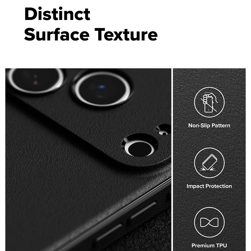 Picture of Apple iPhone 17 Pro Max 6.9 Case | Ringke Onyx TPU Anti Finger Print Anti Slip Drop Protection Case for iPhone 17 Pro Max 6.9 (Black)