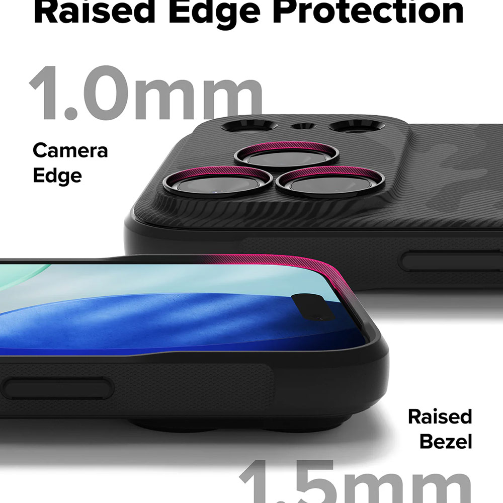 Picture of Apple iPhone 17 Pro Max 6.9 Case | Ringke Onyx Design TPU Anti Finger Print Anti Slip Drop Protection Case for iPhone 17 Pro Max 6.9 (Camo Black)