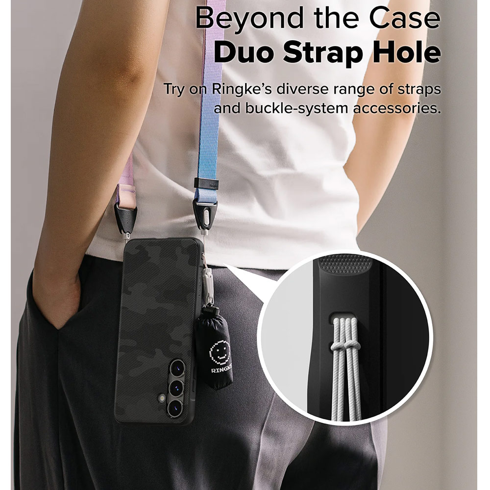 Picture of Samsung Galaxy S25 Plus Case | Ringke Onyx TPU Protection Case for Samsung Galaxy S25 Plus (Camo Black)