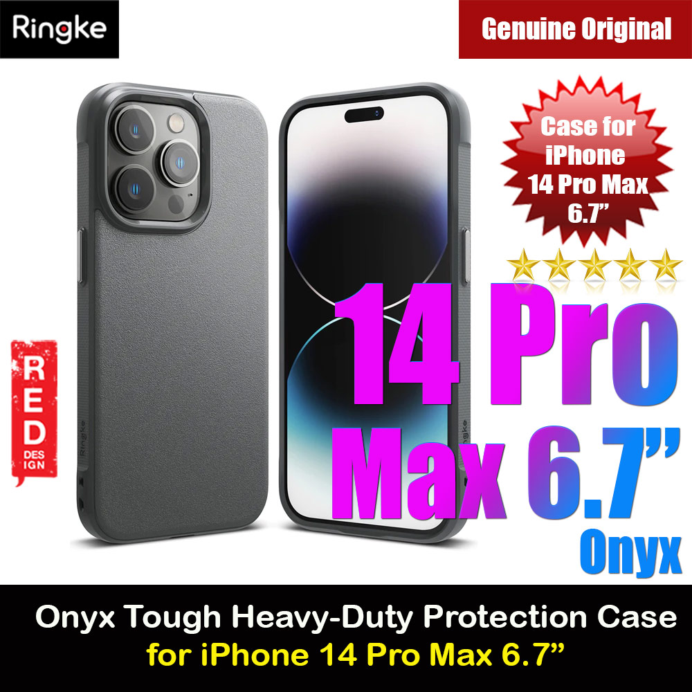Picture of Ringke Onyx Tough Heavy Duty Protection Case for Apple iPhone 14 Pro Max 6.7 (Dark Gray) Apple iPhone 14 Pro Max 6.7- Apple iPhone 14 Pro Max 6.7 Cases, Apple iPhone 14 Pro Max 6.7 Covers, iPad Cases and a wide selection of Apple iPhone 14 Pro Max 6.7 Accessories in Malaysia, Sabah, Sarawak and Singapore 