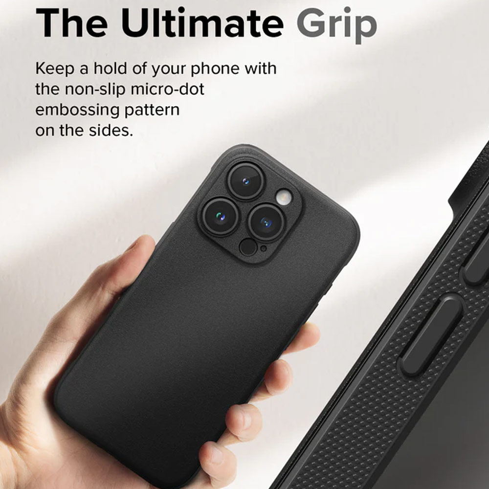 Picture of Apple iPhone 15 Pro Max 6.7 Case | Ringke Onyx Tough Heavy Duty Slim Light Drop Protection Case for Apple iPhone 15 Pro Max 6.7 (Black)