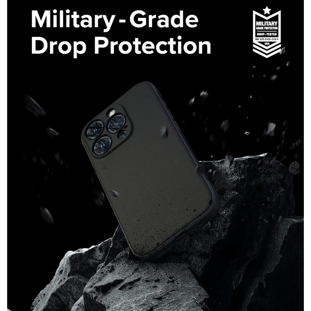 Picture of Apple iPhone 15 Pro Max 6.7 Case | Ringke Onyx Tough Heavy Duty Slim Light Drop Protection Case for Apple iPhone 15 Pro Max 6.7 (Black)