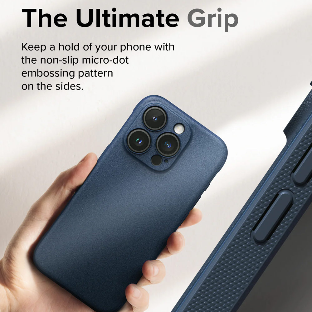 Picture of Apple iPhone 15 Pro Max 6.7 Case | Ringke Onyx Tough Heavy Duty Slim Light Drop Protection Case for Apple iPhone 15 Pro Max 6.7 (Navy)