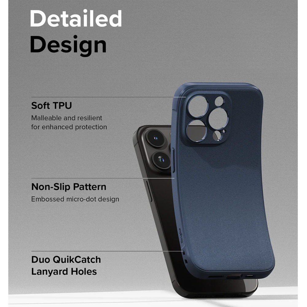Picture of Apple iPhone 15 Pro Max 6.7 Case | Ringke Onyx Tough Heavy Duty Slim Light Drop Protection Case for Apple iPhone 15 Pro Max 6.7 (Navy)