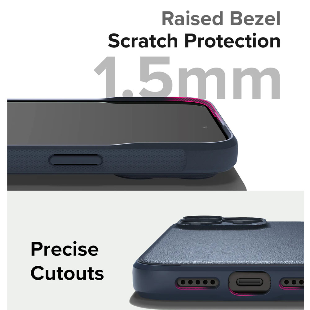 Picture of Apple iPhone 15 Pro Max 6.7 Case | Ringke Onyx Tough Heavy Duty Slim Light Drop Protection Case for Apple iPhone 15 Pro Max 6.7 (Navy)