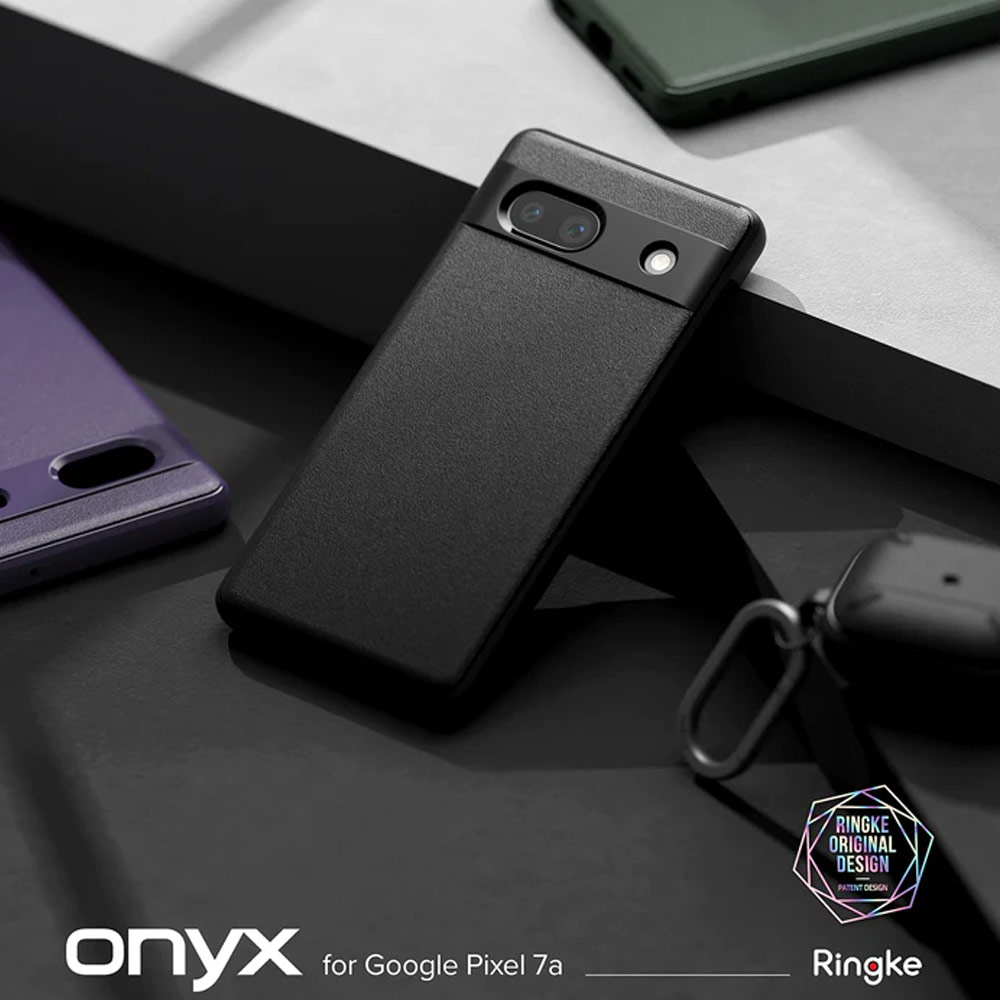 Picture of Google Pixel 7a  | Ringke Onyx Slim and Lightweight TPU  Drop Protection for Google Pixel 7a (Dark Green)