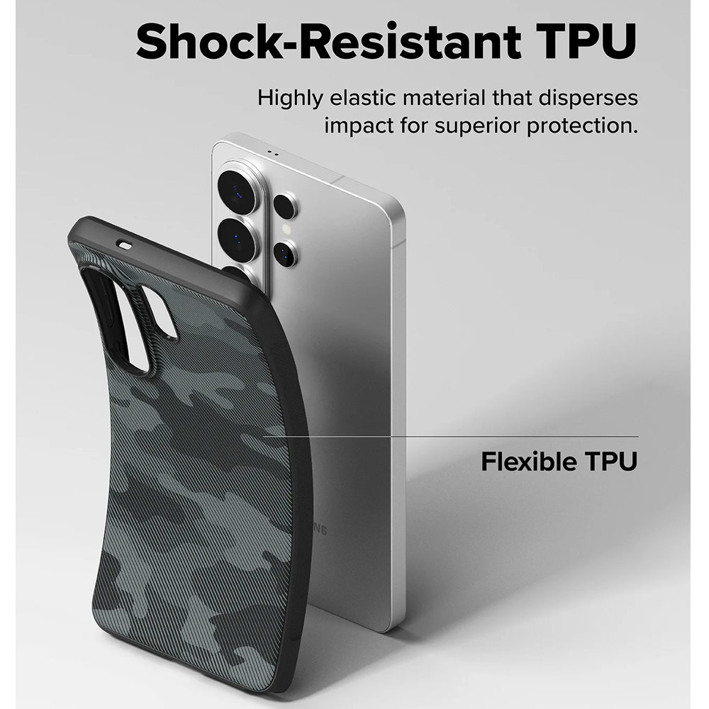 Picture of Samsung Galaxy S26 Ultra Case | Ringke Onyx Slim TPU Protection Case for Samsung Galaxy S26 Ultra (Camo Black)