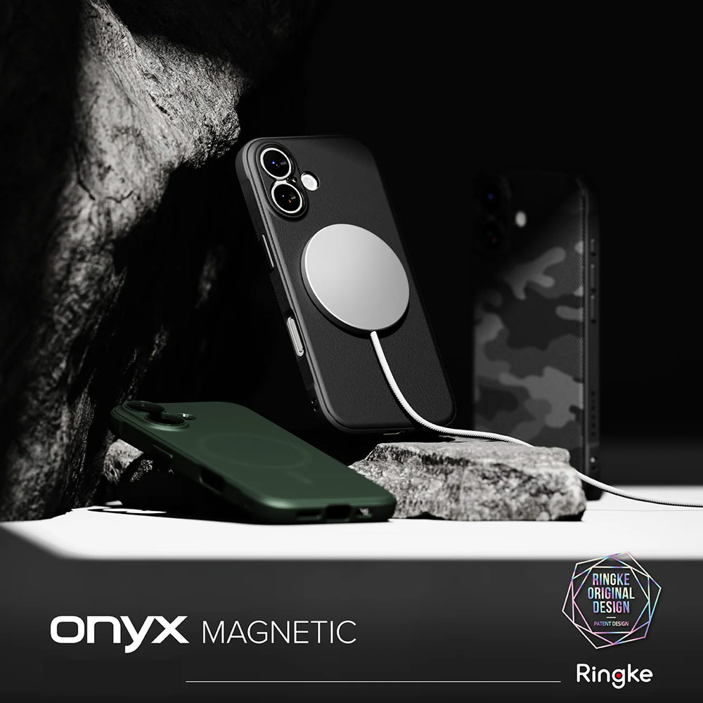 Picture of Apple iPhone 17 6.3 Case | Ringke Onyx Magnetic TPU Anti Finger Print Anti Slip Drop Protection Case for iPhone 17 6.3 (Black)