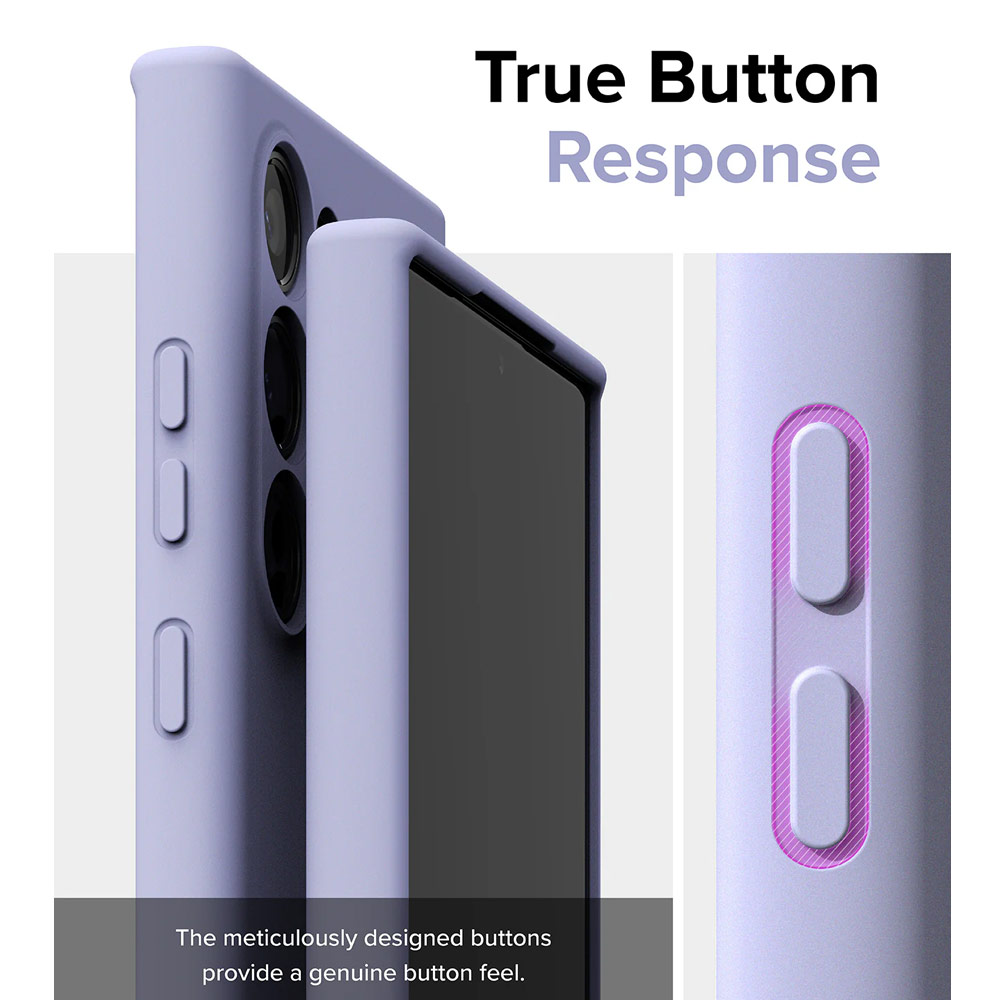 Picture of Samsung Galaxy S24 Ultra Case | Ringke Soft Liquid Silicone Case with Magnetic Ring Protection Case for Samsung Galaxy S24 Ultra (Lavender)