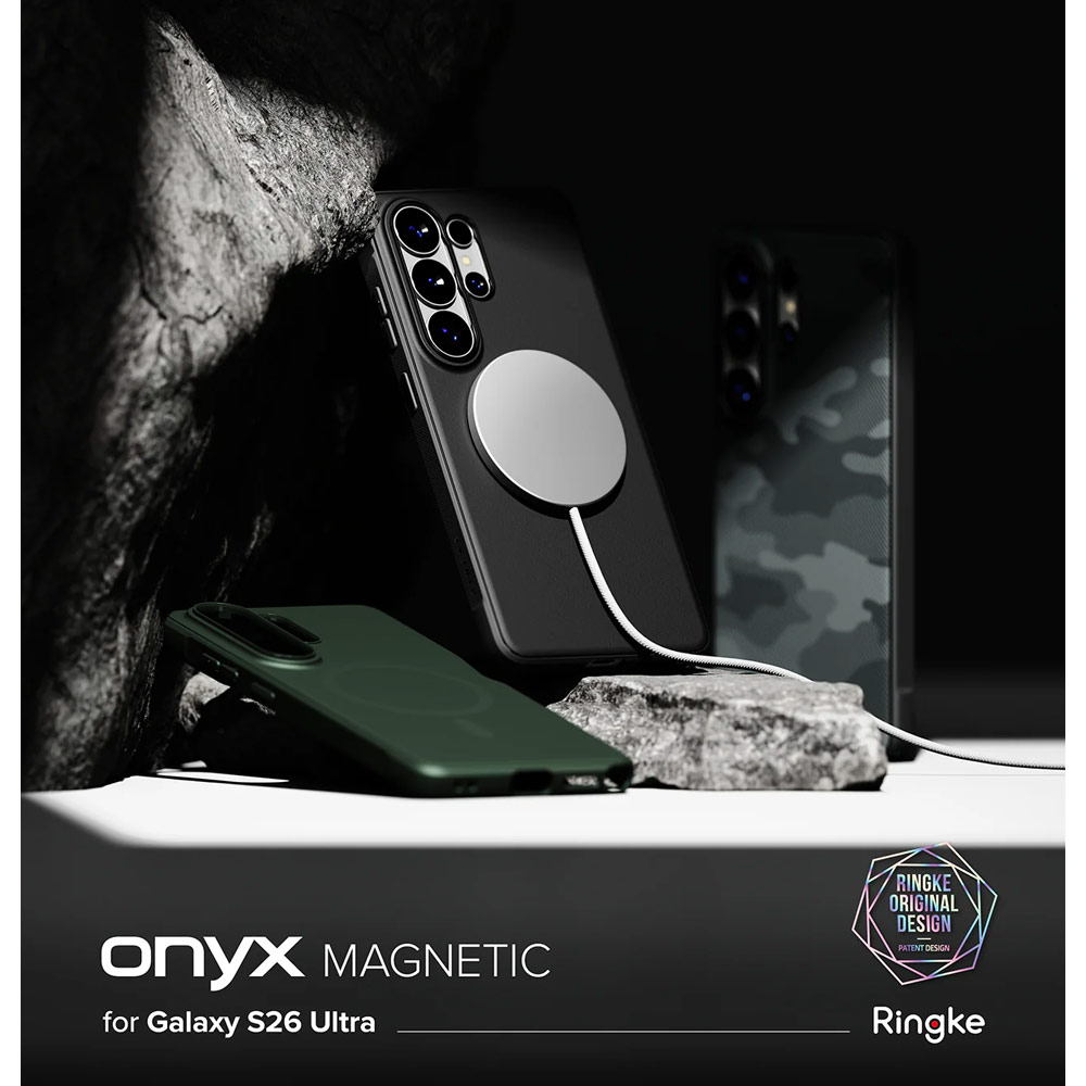 Picture of Samsung Galaxy S26 Ultra Case | Ringke Onyx Magnetic Slim TPU Protection Case for Samsung Galaxy S26 Ultra (Camo Black)