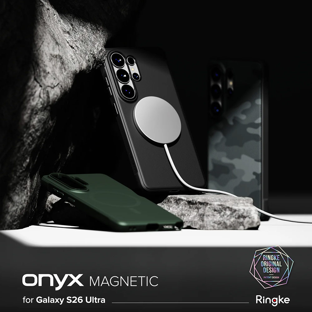 Picture of Samsung Galaxy S26 Ultra Case | Ringke Onyx Magnetic Slim TPU Protection Case for Samsung Galaxy S26 Ultra (Camo Black)