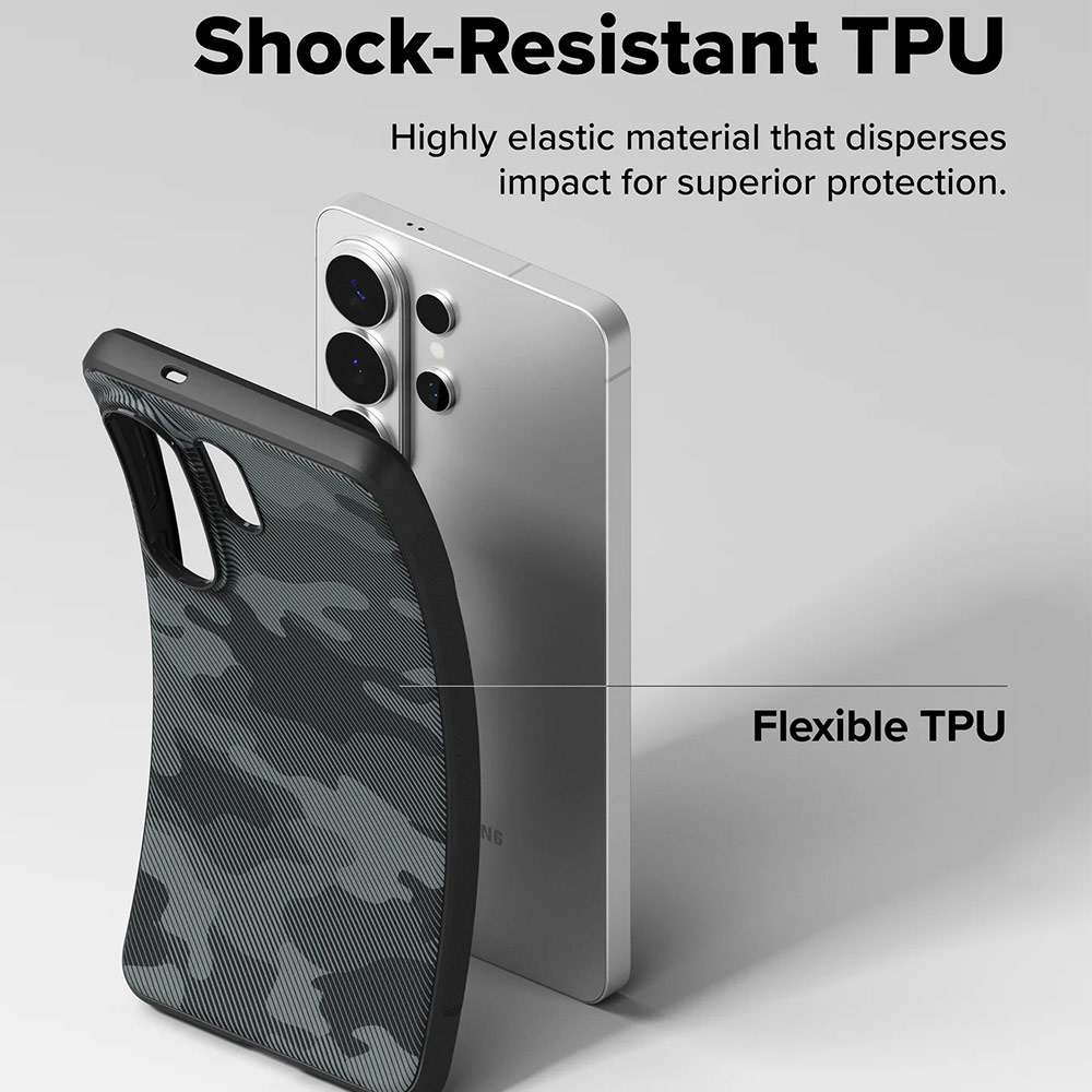 Picture of Samsung Galaxy S26 Ultra Case | Ringke Onyx Magnetic Slim TPU Protection Case for Samsung Galaxy S26 Ultra (Camo Black)