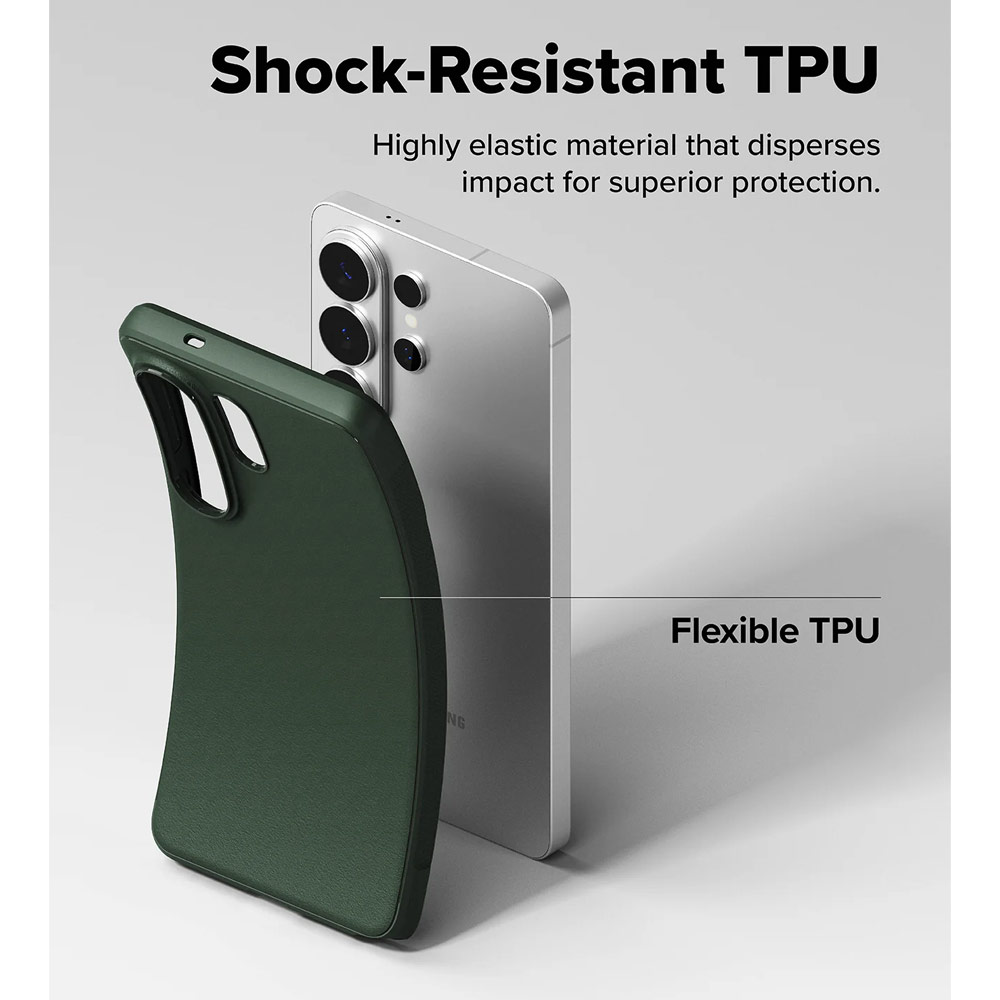 Picture of Samsung Galaxy S26 Ultra Case | Ringke Onyx Slim TPU Protection Case for Samsung Galaxy S26 Ultra (Dark Green)