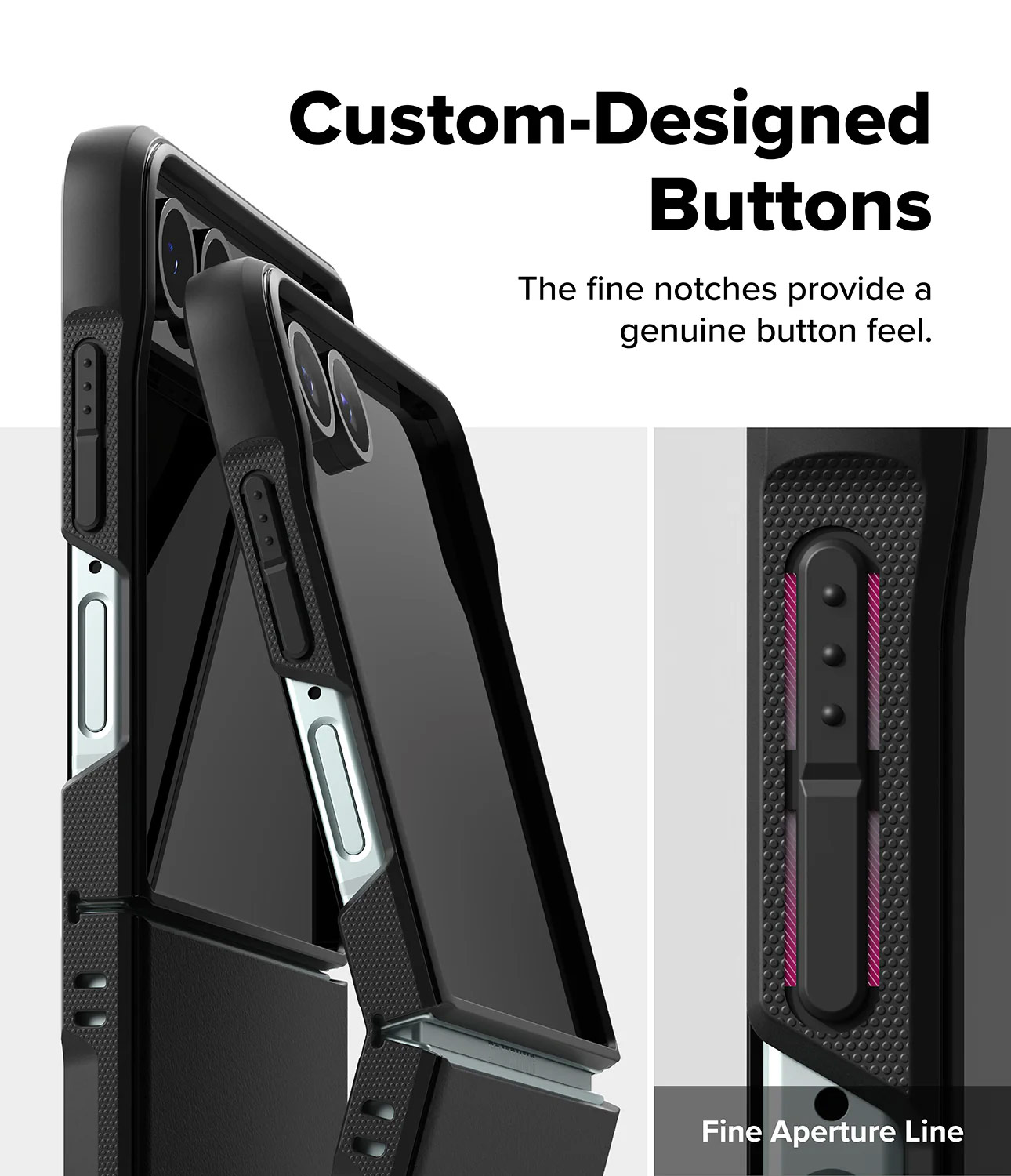 Picture of Samsung Galaxy Z Flip 7 Case | Ringke Onyx Magnetic Heavy Duty Case for Samsung Galaxy Z Flip 7 (Black)