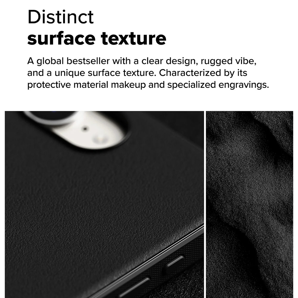 Picture of Apple iPhone 16e Case | Ringke Onyx Magnetic Heavy Duty TPU Drop Protection Case for iPhone 16e (Black)