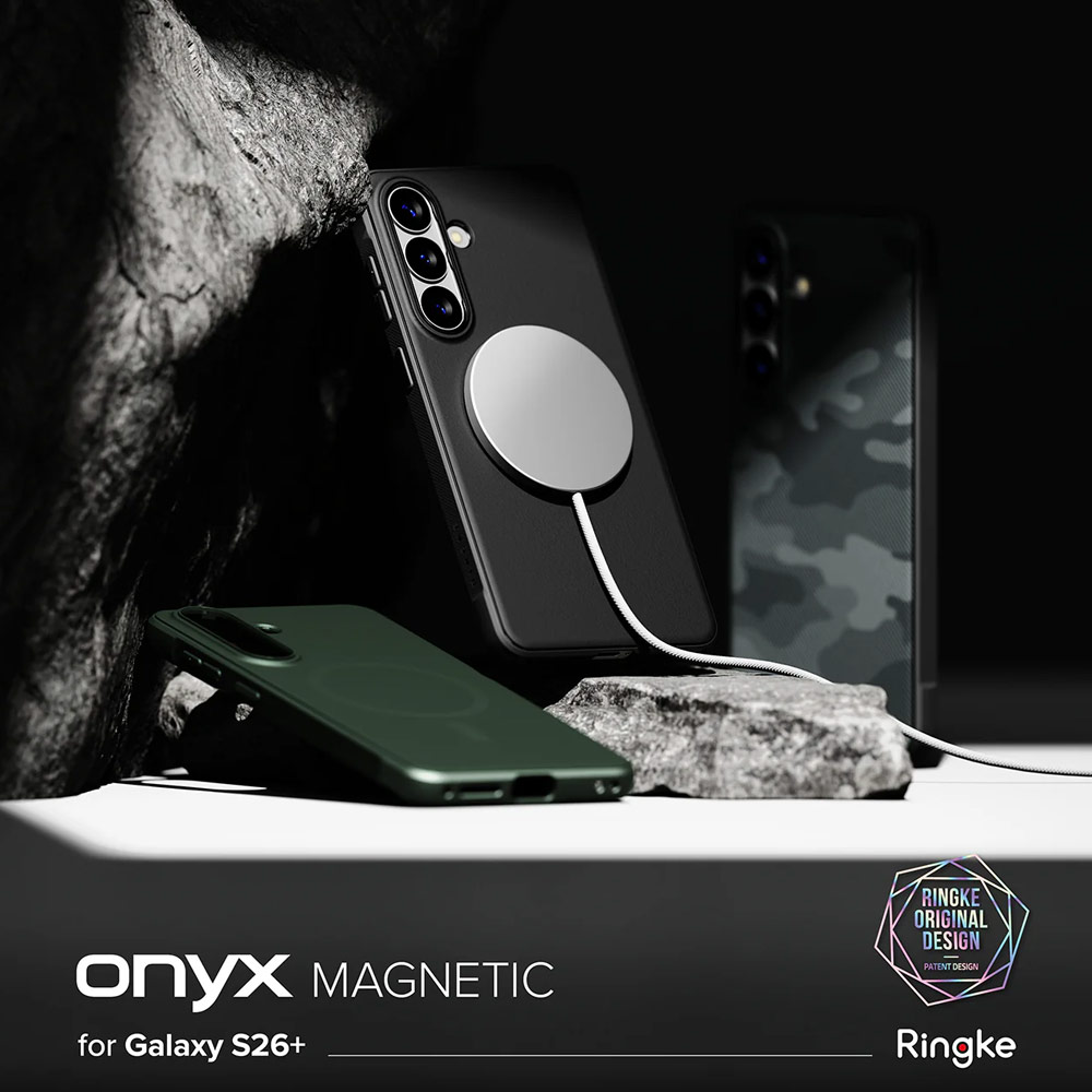 Picture of Samsung Galaxy S26 Plus Case | Ringke Onyx Magnetic Slim TPU Protection Case for Samsung Galaxy S26 Plus (Camo Black)