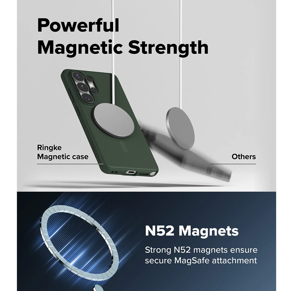 Picture of Samsung Galaxy S26 Ultra Case | Ringke Onyx Magnetic Slim TPU Protection Case for Samsung Galaxy S26 Ultra (Green)