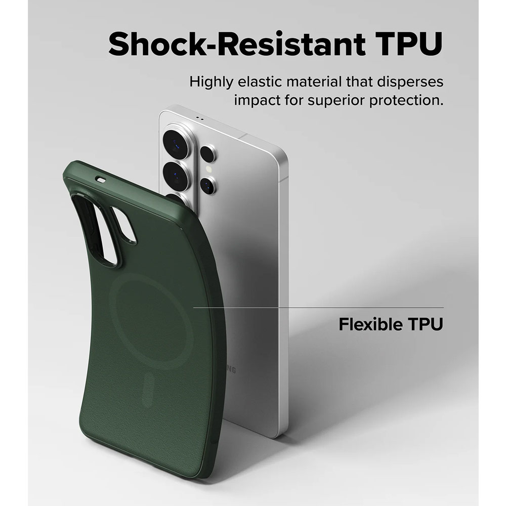 Picture of Samsung Galaxy S26 Ultra Case | Ringke Onyx Magnetic Slim TPU Protection Case for Samsung Galaxy S26 Ultra (Green)