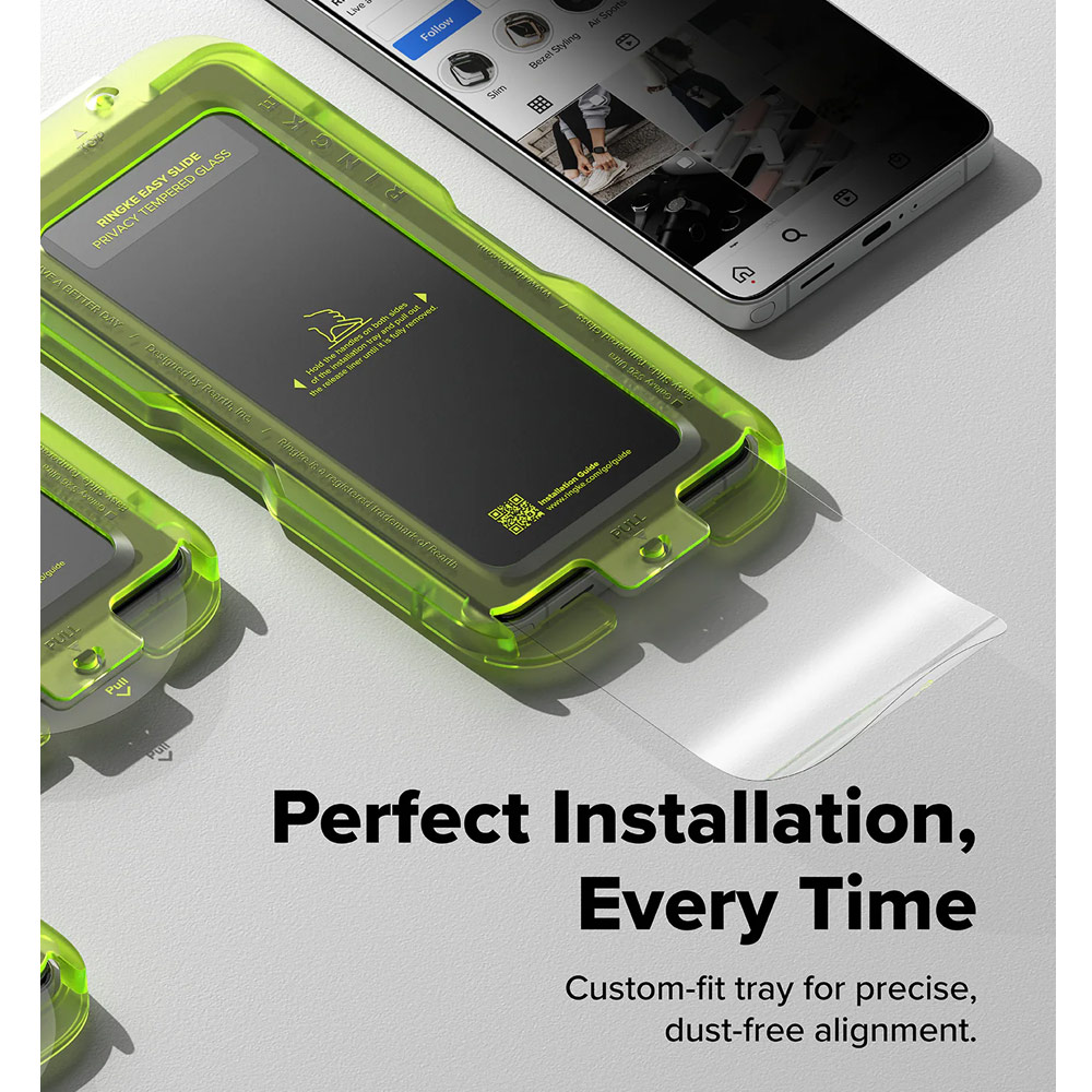 Picture of Samsung Galaxy S26 Ultra Screen Protector | Ringke Easy Slide Tempered Glass Screen Protector for Samsung Galaxy S26 Ultra (Privacy Anti Peep) 2pcs