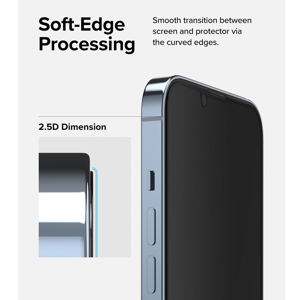 Picture of Apple iPhone 13 Pro 6.1 Screen Protector | Ringke Privacy Anti View Tempered Glass Screen Protector for Apple iPhone 13 Pro iPhone 13 6.1 (Privacy)