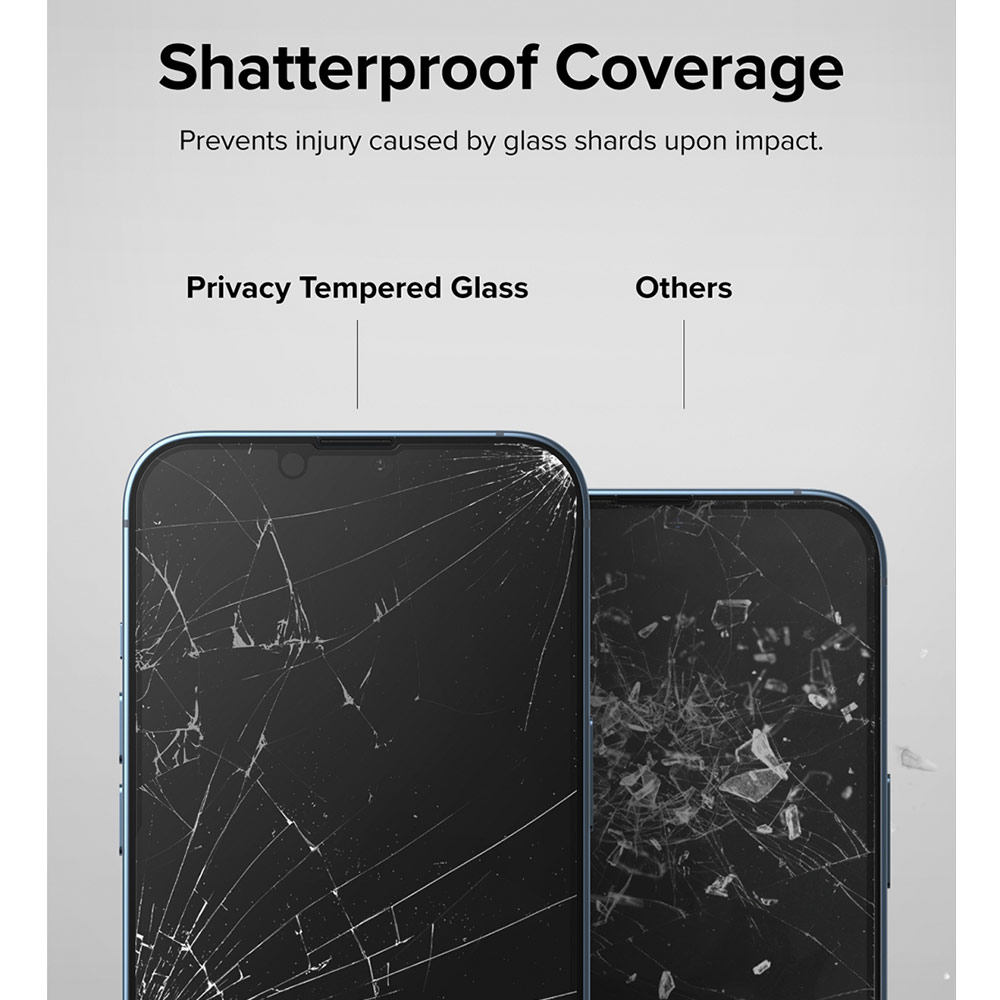 Picture of Apple iPhone 13 Pro 6.1 Screen Protector | Ringke Privacy Anti View Tempered Glass Screen Protector for Apple iPhone 13 Pro iPhone 13 6.1 (Privacy)