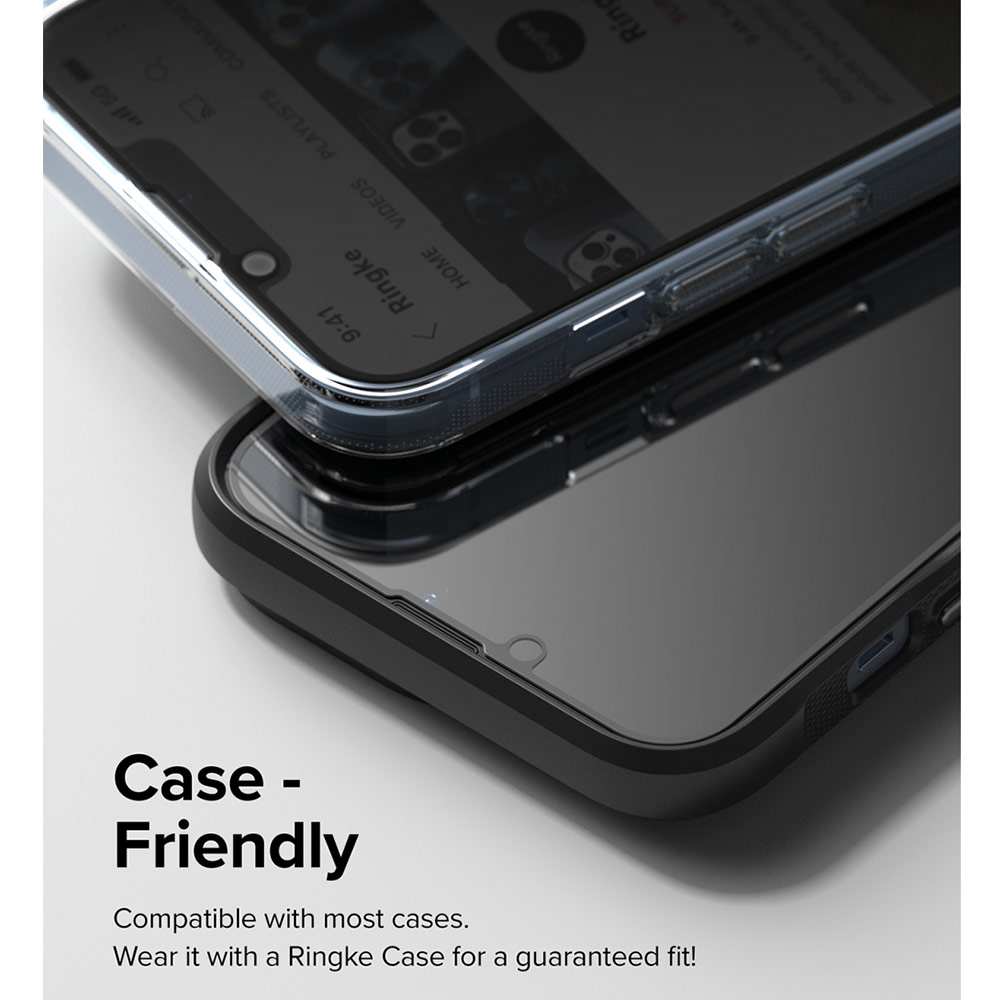 Picture of Apple iPhone 13 Pro 6.1 Screen Protector | Ringke Privacy Anti View Tempered Glass Screen Protector for Apple iPhone 13 Pro iPhone 13 6.1 (Privacy)