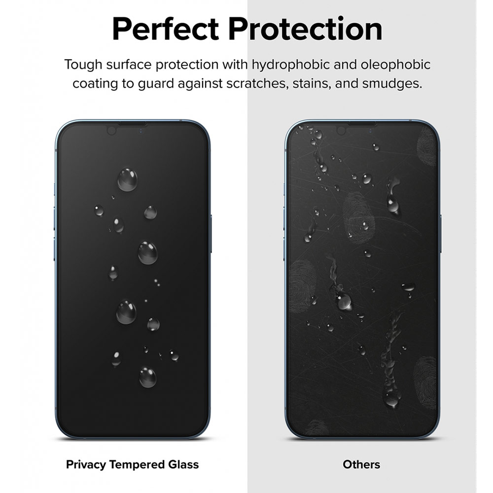 Picture of Apple iPhone 13 Pro 6.1 Screen Protector | Ringke Privacy Anti View Tempered Glass Screen Protector for Apple iPhone 13 Pro iPhone 13 6.1 (Privacy)