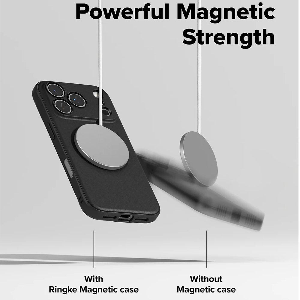 Picture of Apple iPhone 17 Pro 6.3 Case | Ringke Rugged Gear Magnetic Compatible Drop Protection Case for iPhone 17 Pro 6.3 (Black)