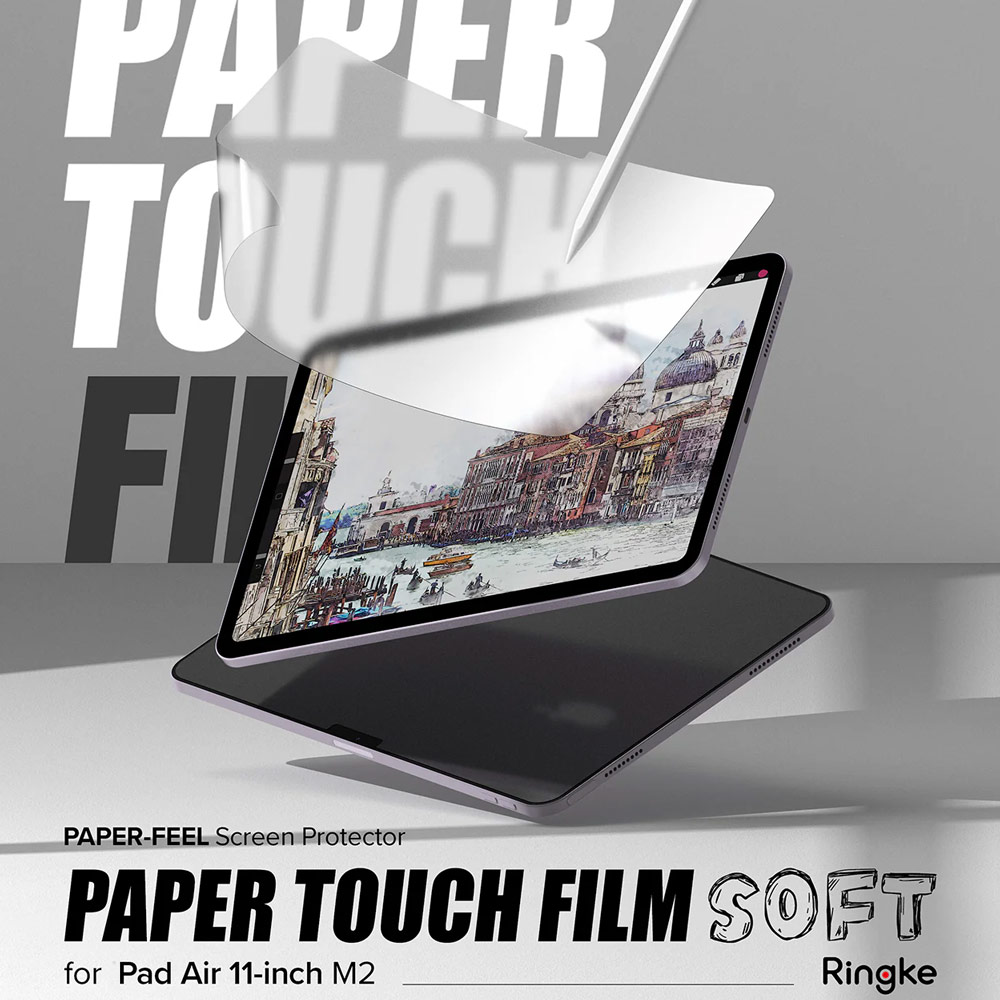 Picture of Apple iPad Air 11 M2 2024 Screen Protector | Ringke Soft Film Screen Protector for iPad Air 11 M2 2024 M3 2025 (2pcs)