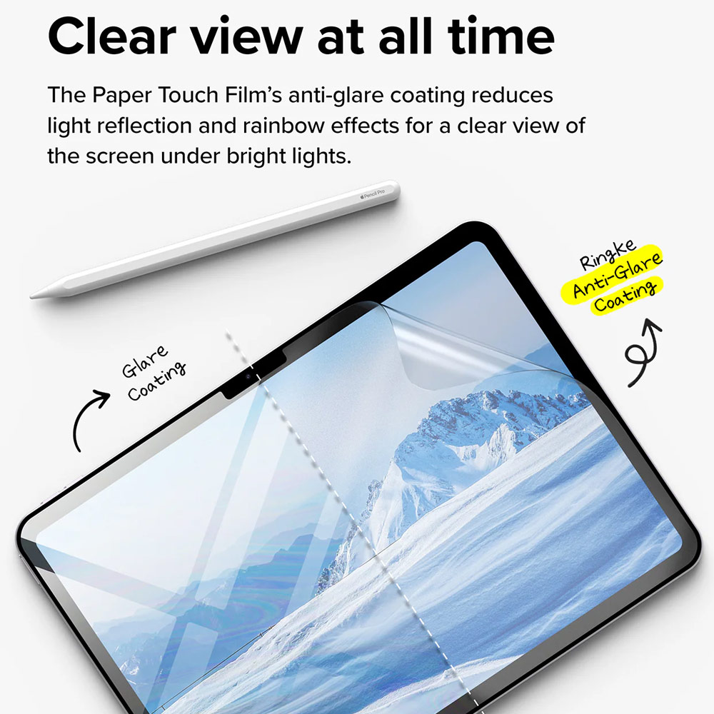 Picture of Apple iPad Air 11 M2 2024 Screen Protector | Ringke Soft Film Screen Protector for iPad Air 11 M2 2024 M3 2025 (2pcs)