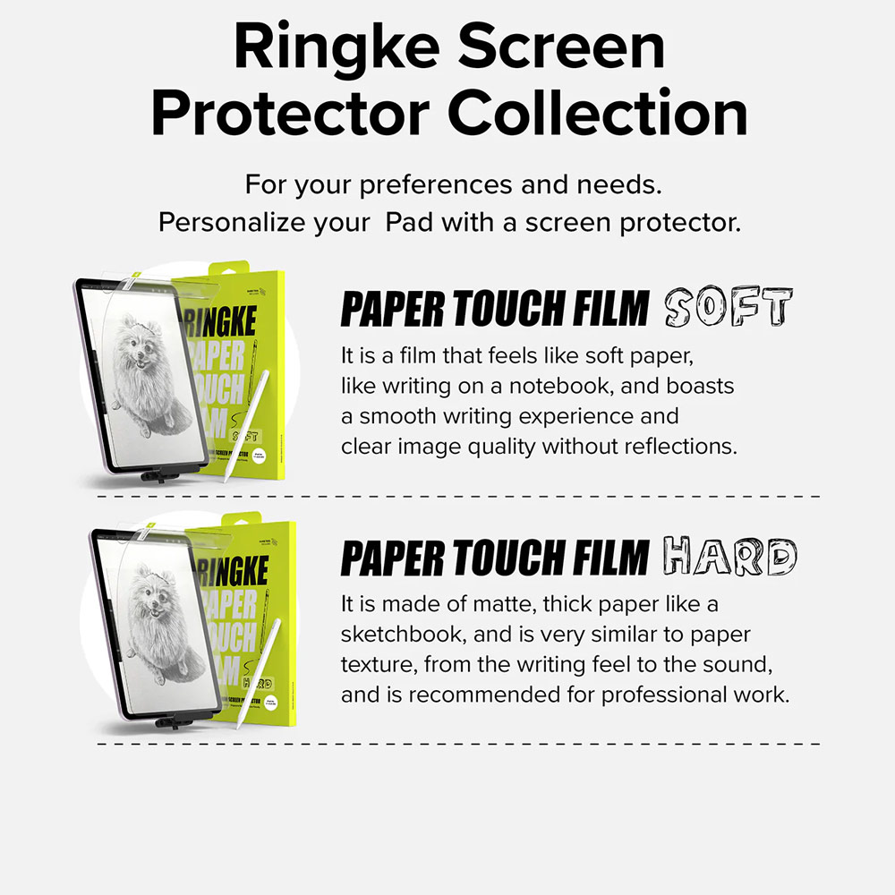 Picture of Apple iPad Air 13  M2 2024 Screen Protector | Ringke Hard Film Screen Protector  for iPad Air 13 M2 2024 M3 2025 (2pcs)