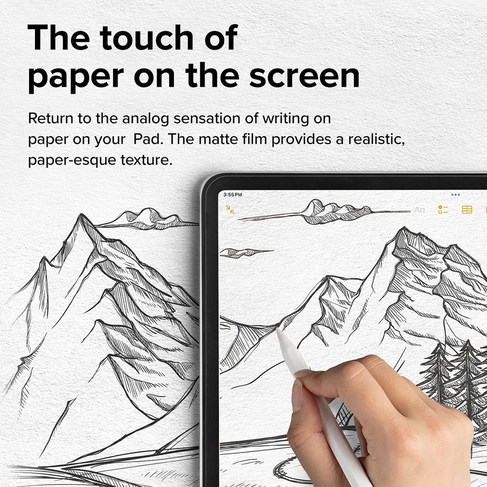 Picture of Apple iPad Air 13  M2 2024 Screen Protector | Ringke Hard Film Screen Protector  for iPad Air 13 M2 2024 M3 2025 (2pcs)