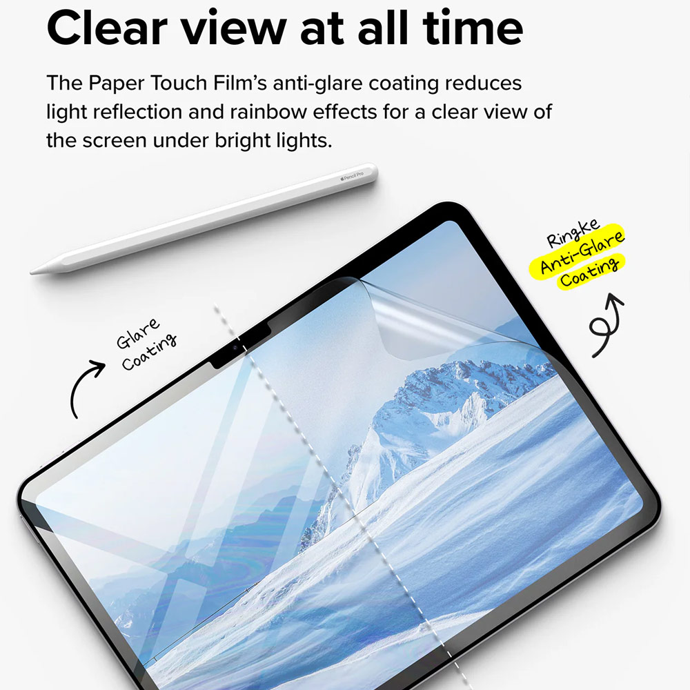 Picture of Apple iPad Air 13  M2 2024 Screen Protector | Ringke Hard Film Screen Protector  for iPad Air 13 M2 2024 M3 2025 (2pcs)