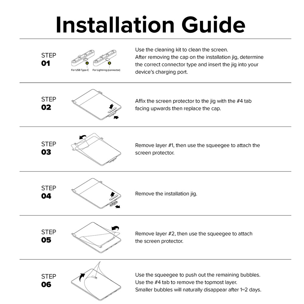 Picture of Apple iPad Air 13  M2 2024 Screen Protector | Ringke Soft Film Screen Protector  for iPad Air 13 M2 2024 M3 2025 (2pcs)
