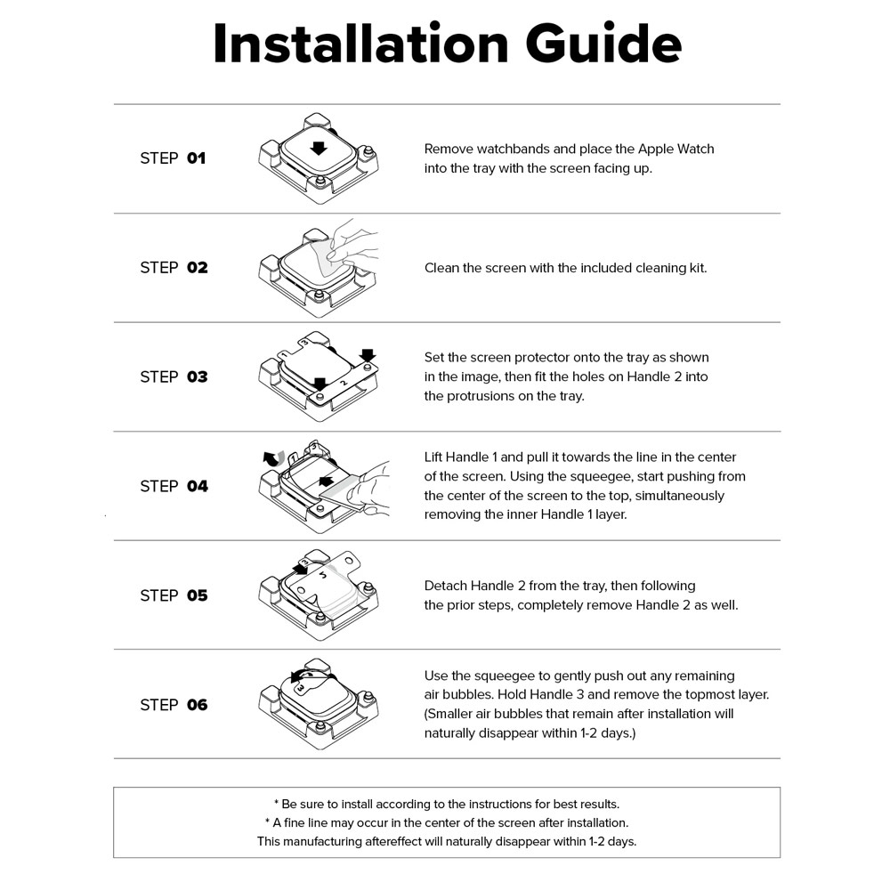 Picture of Apple Watch 10 46mm Screen Protector | Ringke Screen Protector Dual Easy Film Pro High Quality EPU Self Healing Anti Finger Print Soft Screen Protector for Apple Watch Series 10 46mm (Clear) 2pcs