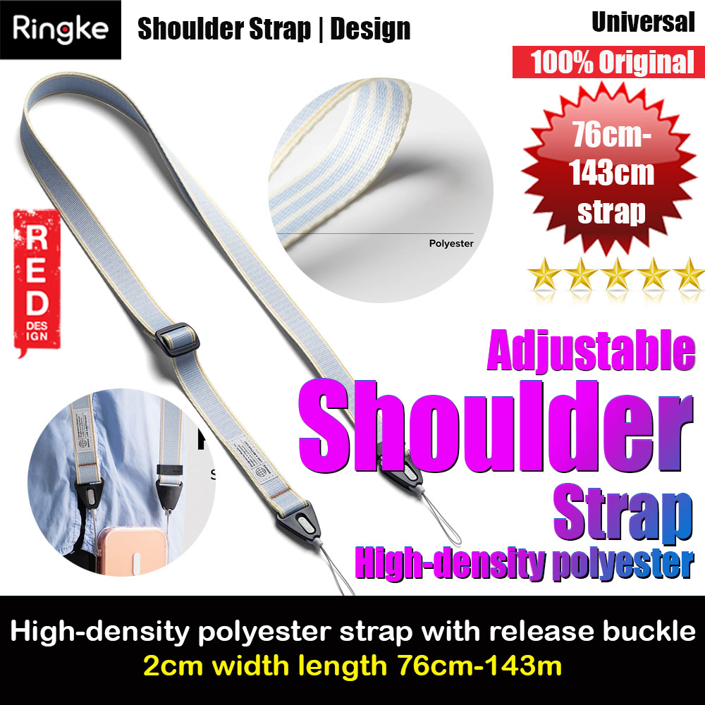 Picture of Ringke High density polyester Shoulder Strap for Perfect for daily use traveling hiking smartphone  Portable Handheld Fan Strap  (Stripe Blue) Red Design- Red Design Cases, Red Design Covers, iPad Cases and a wide selection of Red Design Accessories in Malaysia, Sabah, Sarawak and Singapore 