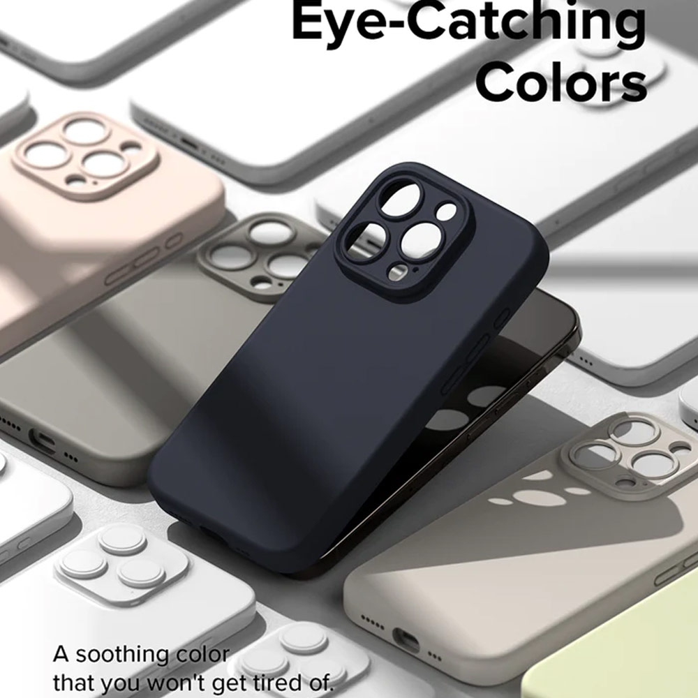 Picture of Apple iPhone 15 Pro Max 6.7 Case | Ringke Silicone Magnetic Drop Protection Case for Apple iPhone 15 Pro Max 6.7 (Sunny Lime)