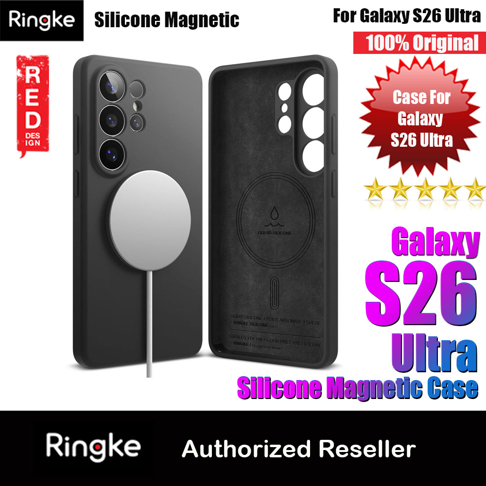 Picture of Ringke Silicone Magnetic Soft Protection Case for Samsung Galaxy S26 Ultra (Black) Samsung Galaxy S26 Ultra- Samsung Galaxy S26 Ultra Cases, Samsung Galaxy S26 Ultra Covers, iPad Cases and a wide selection of Samsung Galaxy S26 Ultra Accessories in Malaysia, Sabah, Sarawak and Singapore 