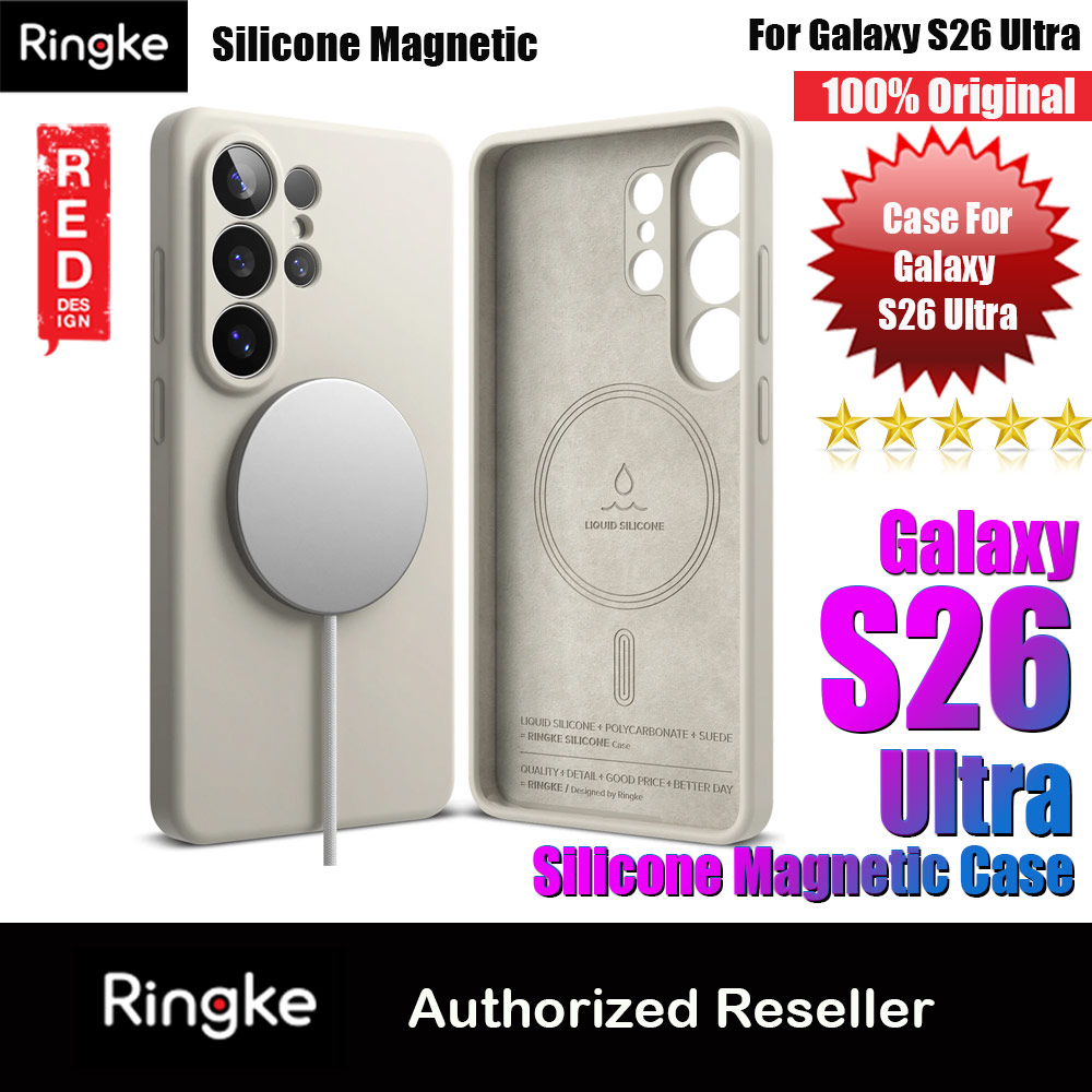Picture of Ringke Silicone Magnetic Soft Protection Case for Samsung Galaxy S26 Ultra (Stone) Samsung Galaxy S26 Ultra- Samsung Galaxy S26 Ultra Cases, Samsung Galaxy S26 Ultra Covers, iPad Cases and a wide selection of Samsung Galaxy S26 Ultra Accessories in Malaysia, Sabah, Sarawak and Singapore 