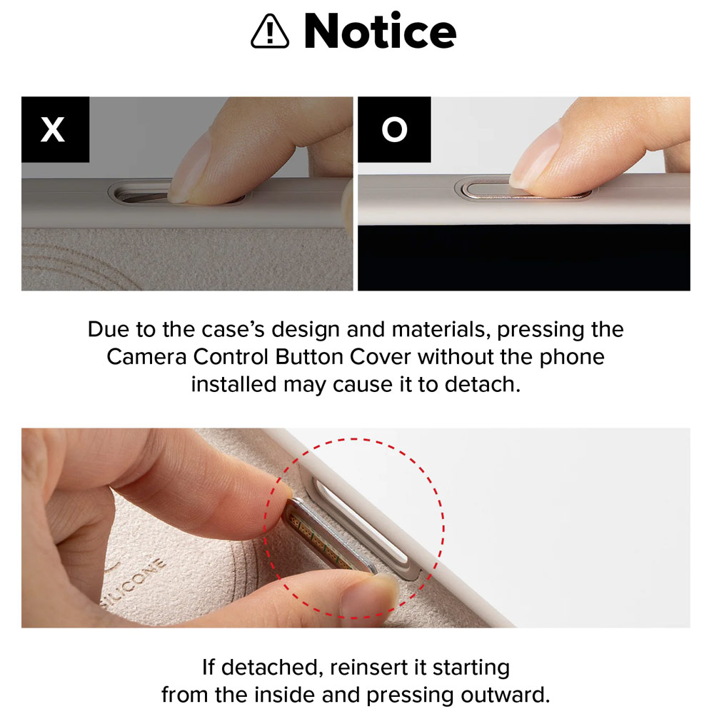 Picture of Apple iPhone 17 6.3 Case | Ringke Silicone Magnetic Soft Liquid Silicone Drop Protection Case with Camera Control Button for iPhone 17 6.3 (Stone)