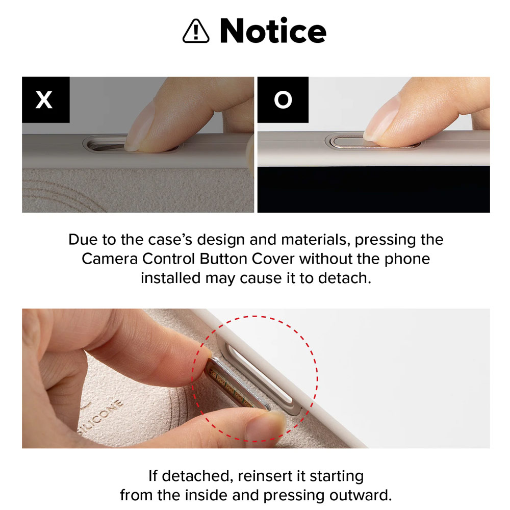 Picture of Apple iPhone 17 Pro 6.3 Case | Ringke Silicone Magnetic Soft Liquid Silicone Drop Protection Case with Camera Control Button for iPhone 17 Pro 6.3 (Stone)