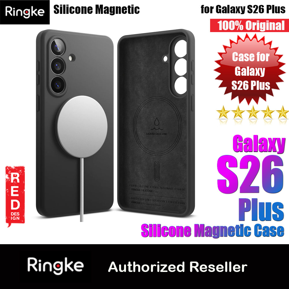 Picture of Ringke Silicone Magnetic Soft Protection Case for Samsung Galaxy S26 Plus (Black) Samsung Galaxy S26 Plus- Samsung Galaxy S26 Plus Cases, Samsung Galaxy S26 Plus Covers, iPad Cases and a wide selection of Samsung Galaxy S26 Plus Accessories in Malaysia, Sabah, Sarawak and Singapore 