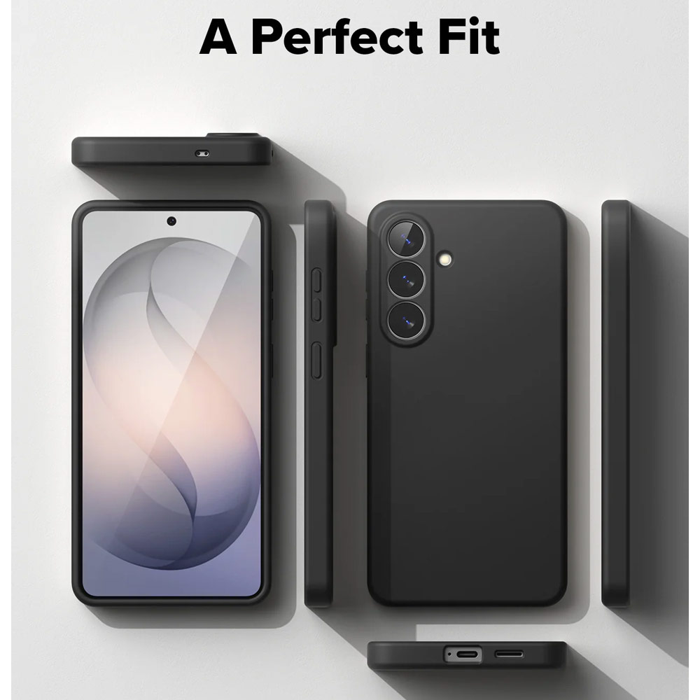 Picture of Samsung Galaxy S26 Plus Case | Ringke Silicone Magnetic Soft Protection Case for Samsung Galaxy S26 Plus (Black)