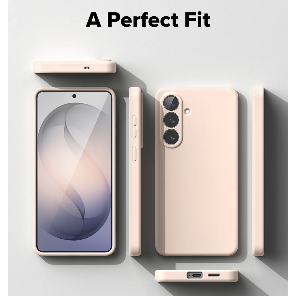 Picture of Samsung Galaxy S26 Case | Ringke Silicone Magnetic Soft Protection Case for Samsung Galaxy S26 (Pink Sand)