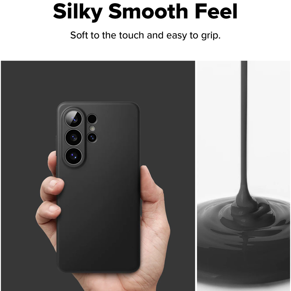 Picture of Samsung Galaxy S26 Ultra Case | Ringke Silicone Magnetic Soft Protection Case for Samsung Galaxy S26 Ultra (Black)