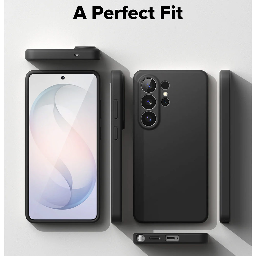 Picture of Samsung Galaxy S26 Ultra Case | Ringke Silicone Magnetic Soft Protection Case for Samsung Galaxy S26 Ultra (Black)