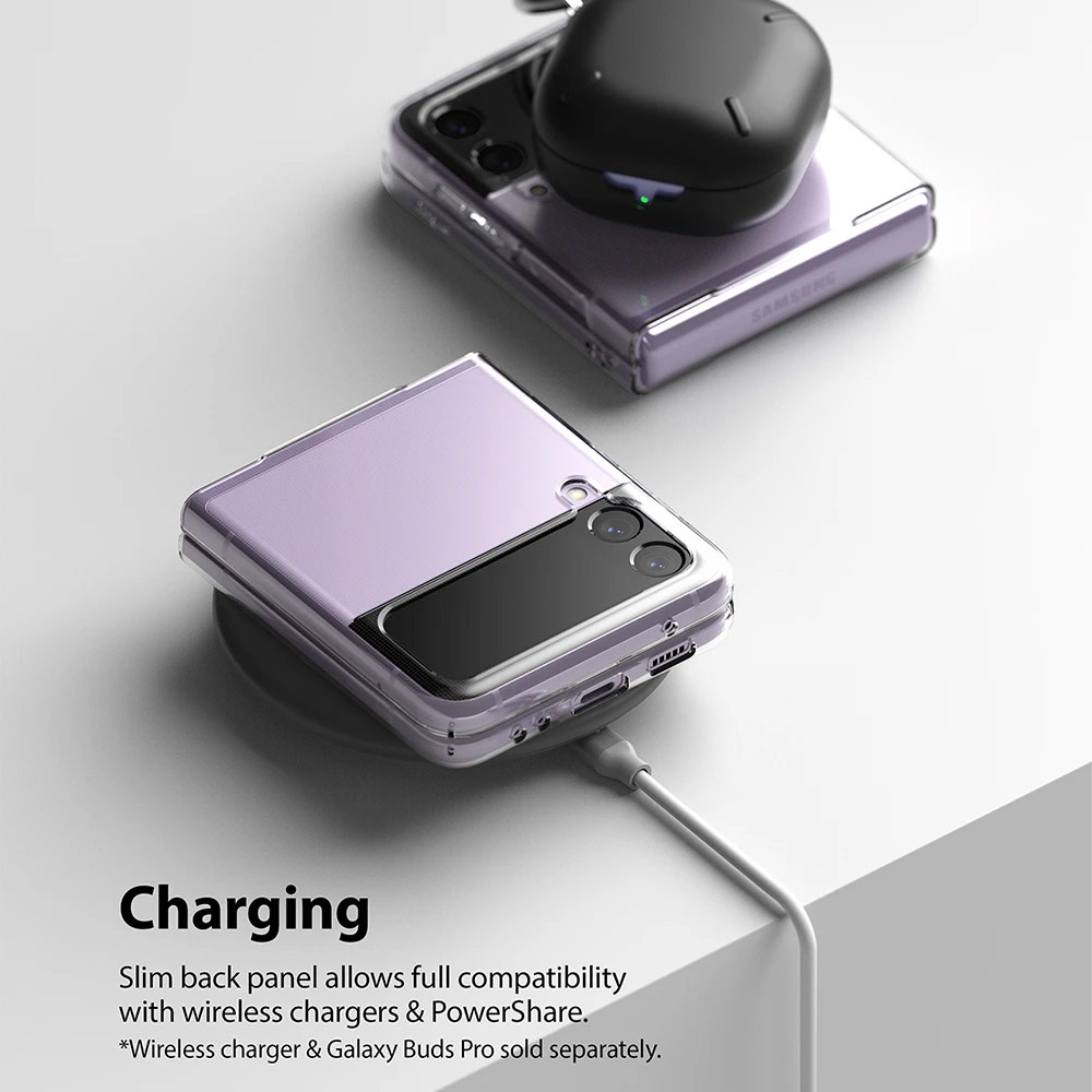 Picture of Samsung Galaxy Z Flip 3 Case | Ringke Slim Protection Clear Case for Samsung Galaxy Z Flip 3 (Clear)