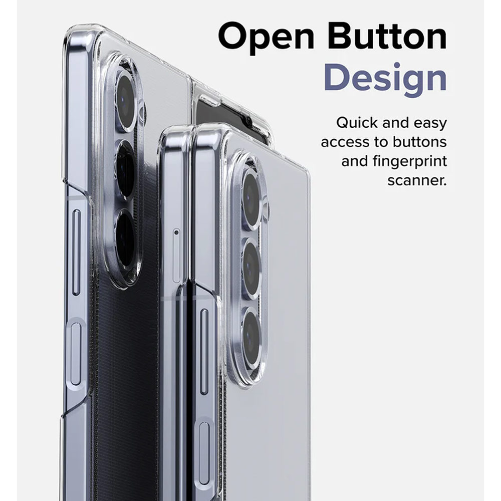 Picture of Samsung Galaxy Z Fold 5 Case | Ringke Anti Yellowing Ultra Slim Protection Case with Strap Hole for Samsung Galaxy Z Fold 5 (Clear)